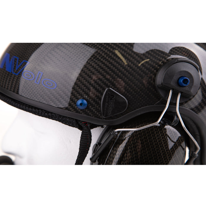 NVOLO V2 Carbon (Vented) Paramotor Helmet Gloss Finish
