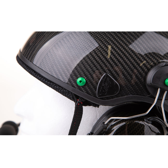 NVOLO V2 Carbon (Vented) Paramotor Helmet Gloss Finish
