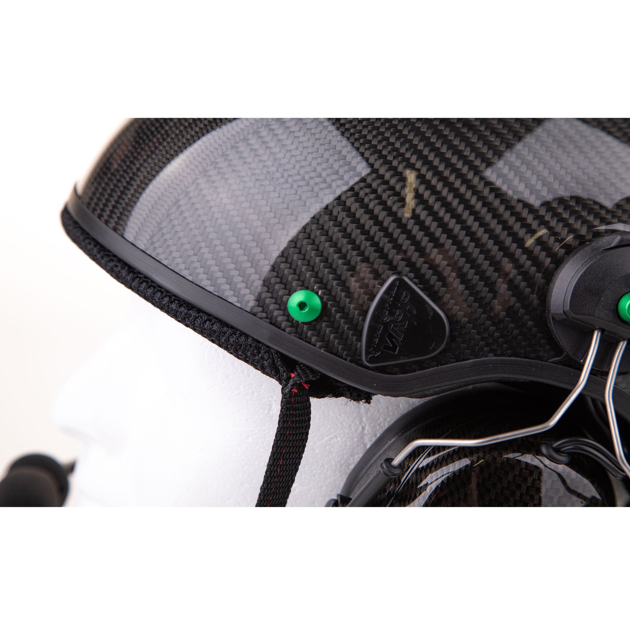 NVOLO V2 Carbon (Vented) Paramotor Helmet Gloss Finish