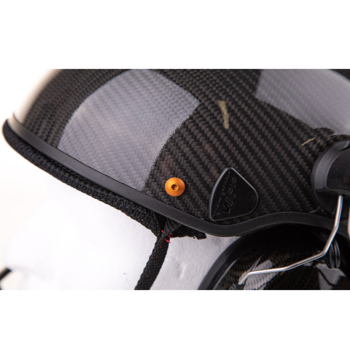 NVOLO V2 Carbon (Vented) Paramotor Helmet Gloss Finish