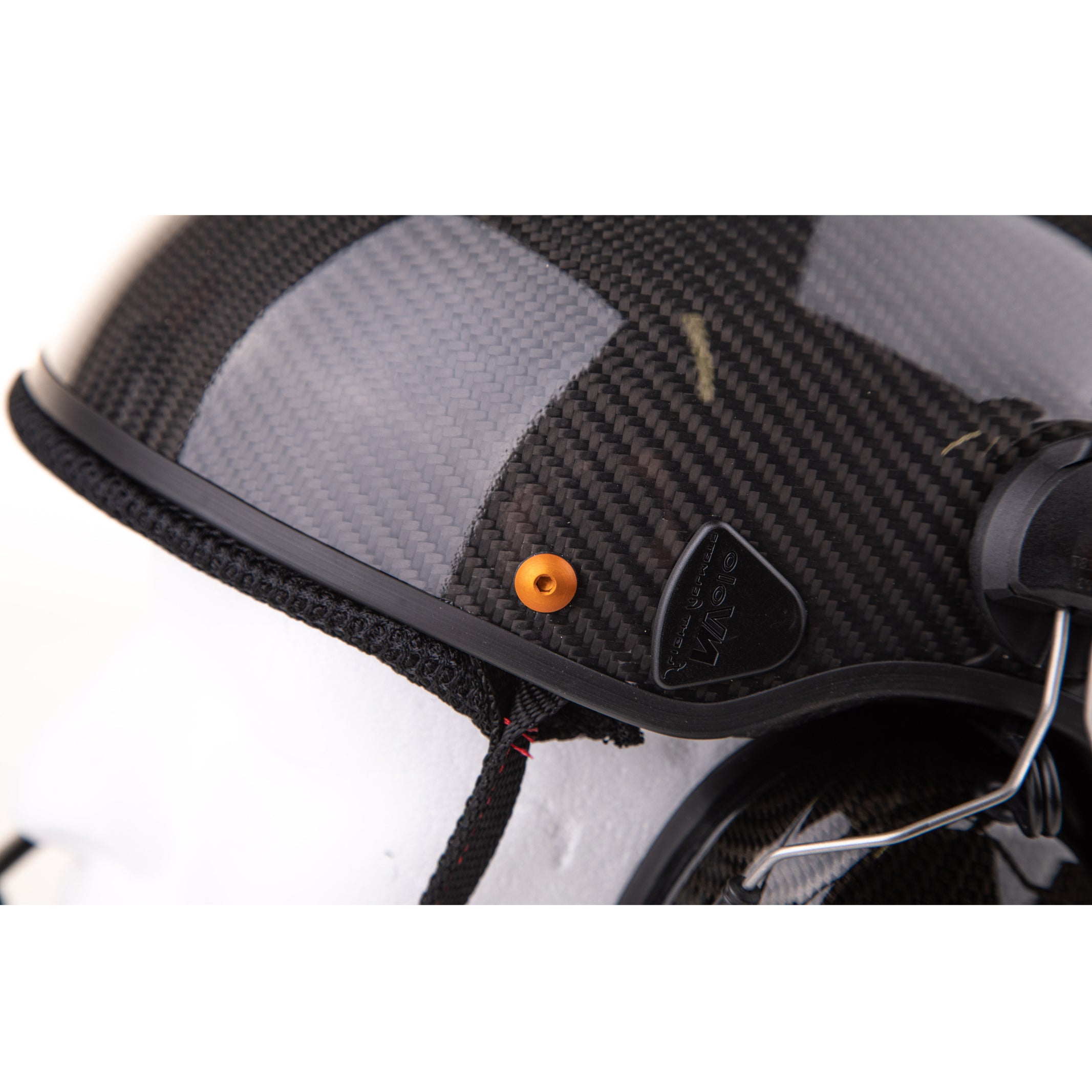 NVOLO V2 Carbon (Vented) Paramotor Helmet Gloss Finish