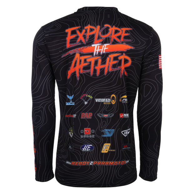 Explore The Aether - Performance Long Sleeve (Black)