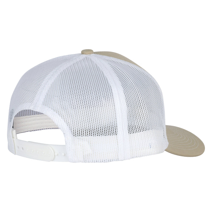 Trucker Cap - Beige & White - Patch