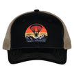 Trucker Cap - Black & Beige - Patch