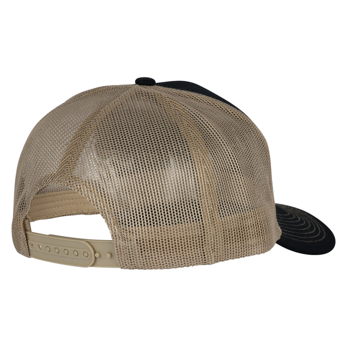Trucker Cap - Black & Beige - Patch