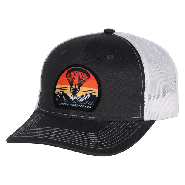 Trucker Cap - Gray & White - Patch