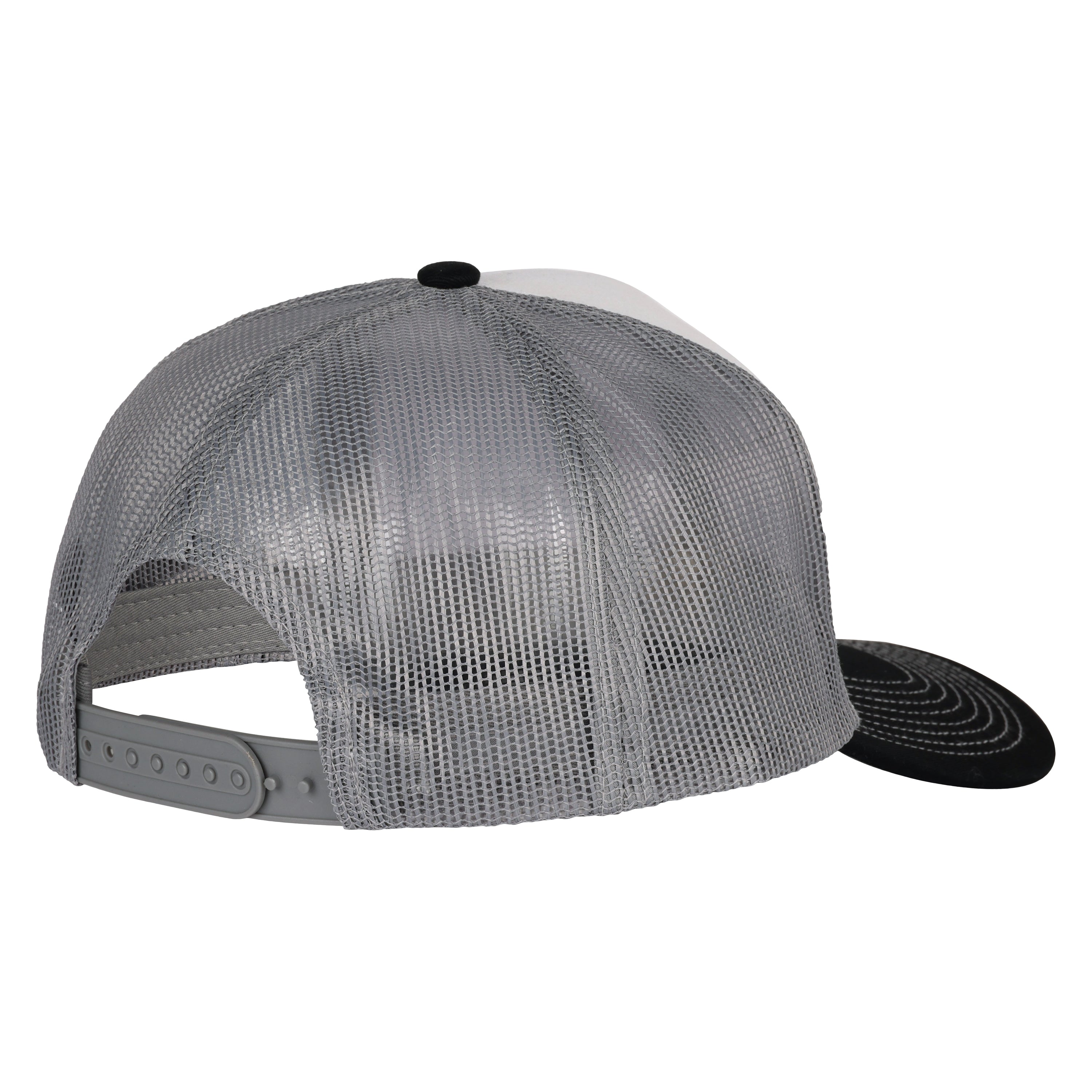 Trucker Cap - White & Gray - Patch