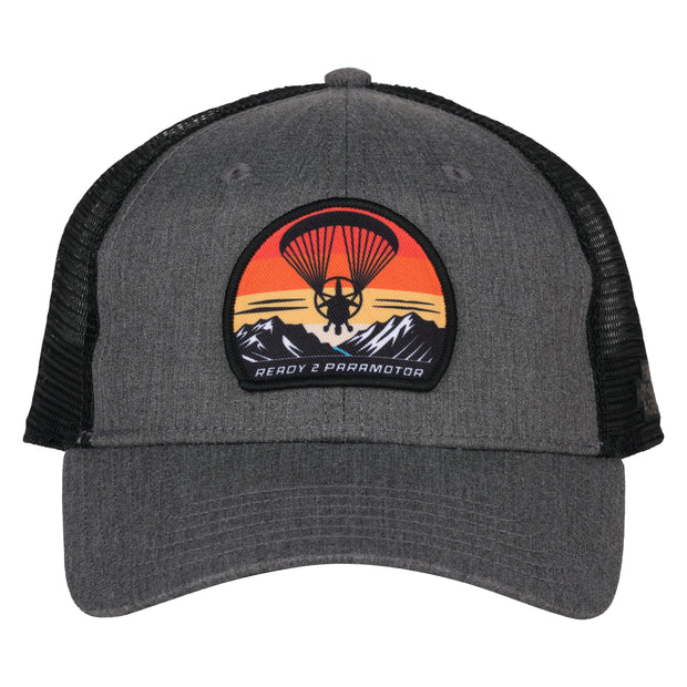 North Face Cap - Gray & Black - Patch