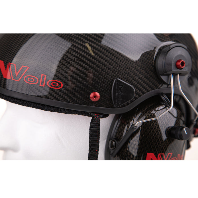 NVOLO V2 Carbon (Vented) Paramotor Helmet Matte Finish