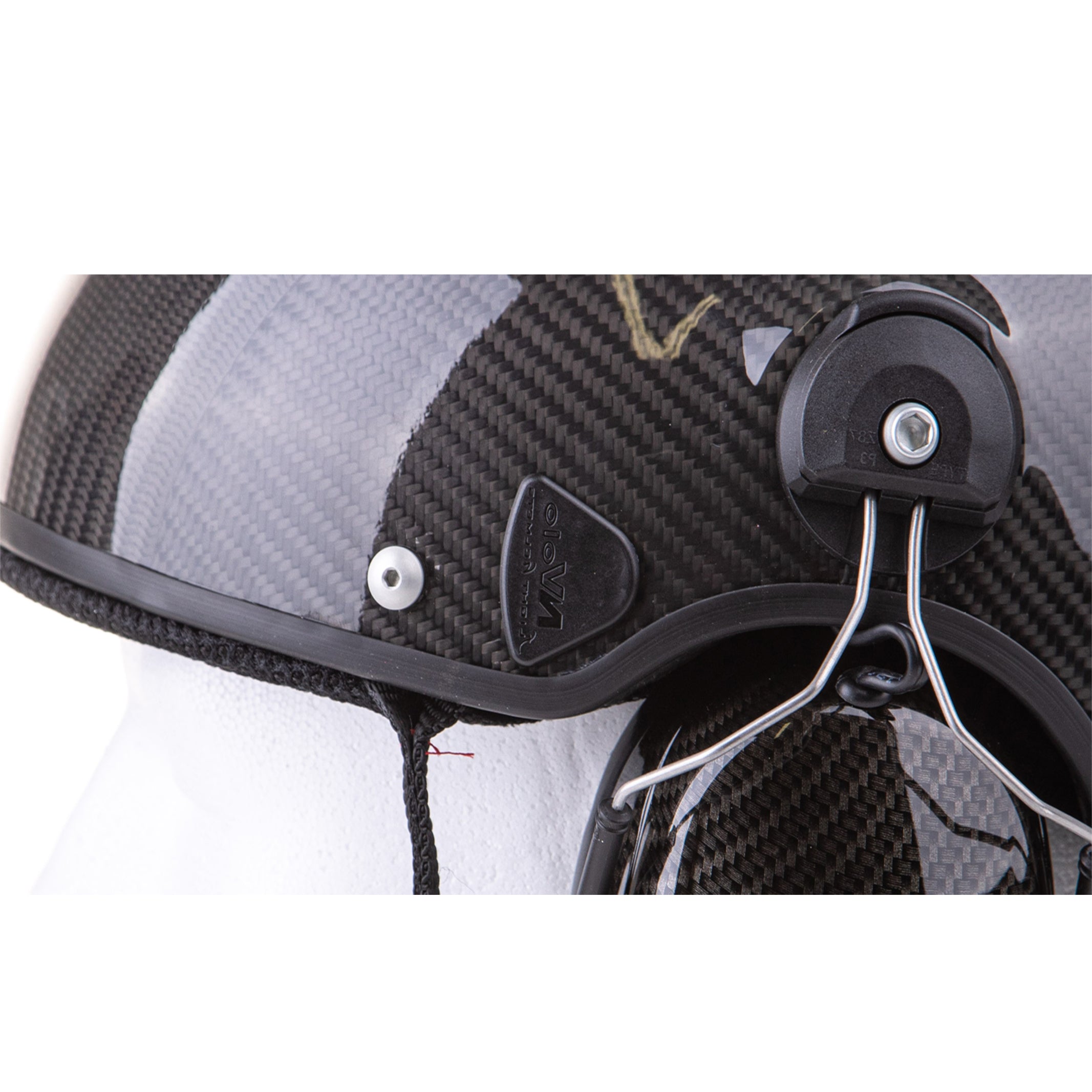 NVOLO V2 Carbon (Vented) Paramotor Helmet Matte Finish