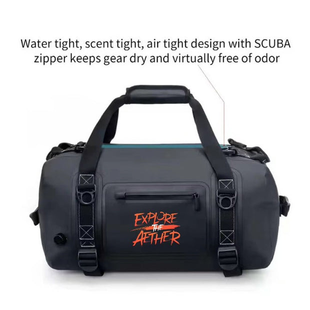40L Waterproof Aether Duffle - Black